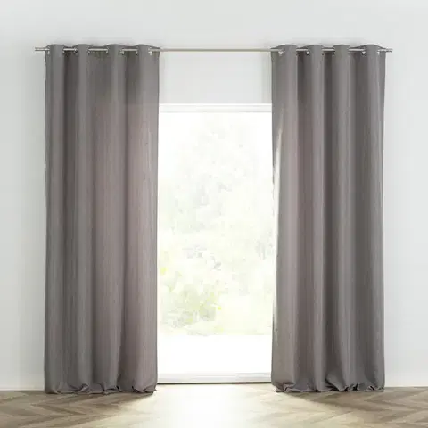Závesy hotové Záves BASIC s kolieskami 140x280 cm šedá melanžovy 1 ks.