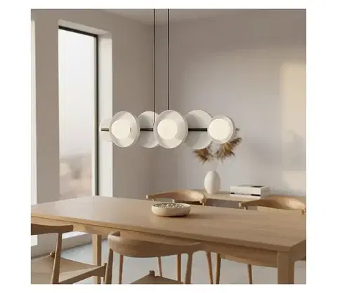 Svietidlá EMIBIG Luster na lankách MODEL 6xG9/8W/230V biela 1487/6