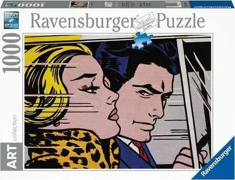 1000 dielikov Ravensburger Puzzle Roy Lichtenstein: In the Car 1000 Ravensburger