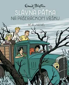 Dobrodružstvo, napätie, western Slávna päťka 4: Na Pašeráckom vŕšku - komiks - Enid Blyton,Daniela Marsinová