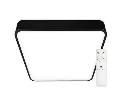 Svietidlá Top Light - LED Stmievateľné stropné svietidlo LED/51W/230V hranatý čierna + DO Metal H 40C RC