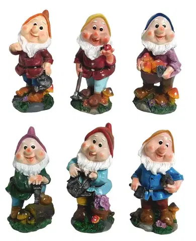 Záhradné dekorácie MAKRO - Trpaslík 22cm rôzne druhy