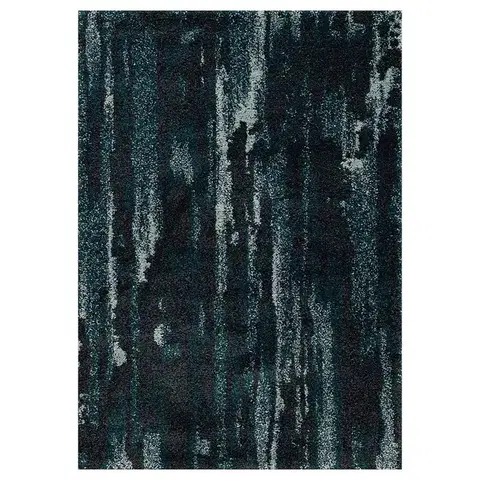 Koberce Koberec Softness near black/peacock blue 120x170cm