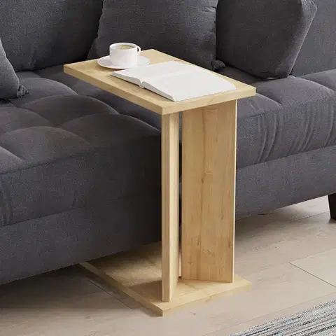 Konferenčné stolíky Príručný stolík / Odkladací stolík Lun - Sapphire Oak