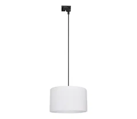 Svietidlá  Luster na lanku do lištového systému TRACER 1xE27/15W/230V pr. 38 cm čierna/biela 10671