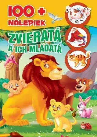 Nalepovačky, vystrihovačky, skladačky Zvieratá a ich mláďatá +100 nálepiek