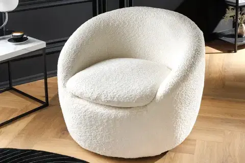 Relaxačné a masážne Otočné relaxačné kreslo SALENI Dekorhome