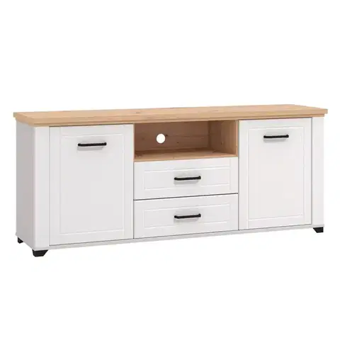Všetky produkty TV stolík Valencia Artisan/Biela 11011387