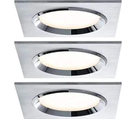 Svietidlá Paulmann 92696 - SADA 3xLED/8W Stmievateľné podhľadové svietidlo DICE 230V 92696