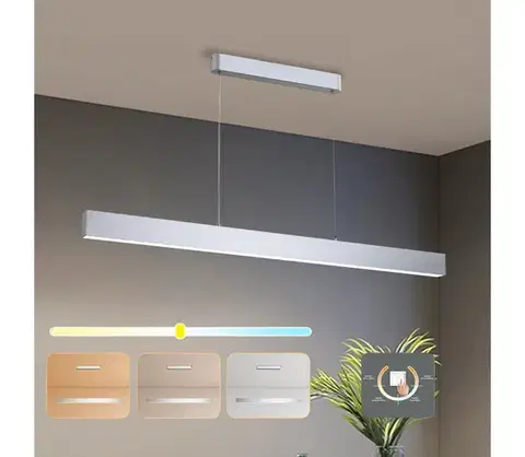 Svietidlá BRILAGI - LED Luster na lanku SLEEKLINE LED/40W/230V 3000/4500/6000K strieborná BRI109