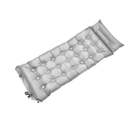 Camping a outdoor  Samonafukovacia karimatka s vankúšom 180x66 cm šedá 13325