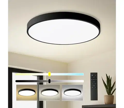 Svietidlá Brilagi - LED stmievateľné svietidlo POOL SMART LED/100W/230V pr. 80 cm Wi-Fi Tuya čierna +DO BRI354