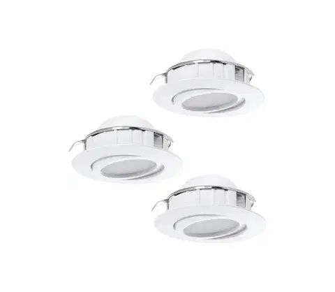 Svietidlá Eglo 78755 - SADA 3x LED Podhľadové svietidlo PINEDA LED/6W/230V 3000K biela 78755