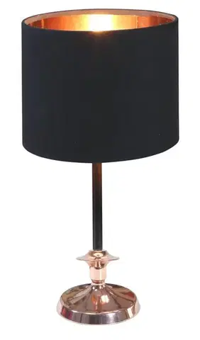 Stolové lampy Čierna/medená kancelárska stolová lampa Violino 60W E14