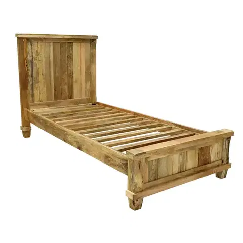 Postele Posteľ Devi 90x200 indický masív mango