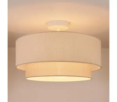 Svietidlá BRILAGI - LED prisadený luster BOHO ECO 1xE27/10W/230V priemer 40 cm krémová 8590828052470