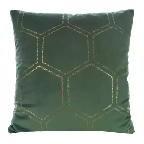Dekoračné obliečky Obliečka na vankúš Blink/12/H 45x45 tmavozelená 387672