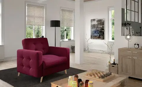 Kreslá NABBI Aveza 1F kreslo vínová