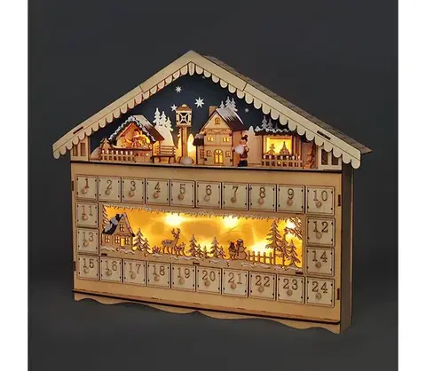 Vianočné dekorácie BRILAGI - LED Adventný kalendár LED/2xAA borovica 1V258-OEM1