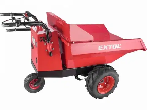 Záhradné lampy EXTOL PREMIUM Dumper – transportér s elektrickým pohonom, 400kg, 200L, 48V/15Ah, EXTOL PREMIUM