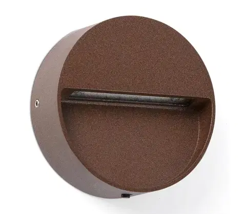 LED osvetlenie FARO Barcelona FARO 71962- LED schodové svietidlo DUNE LED/3W/230V 2200/2700/3200/4000K IP65 hnedé 71962