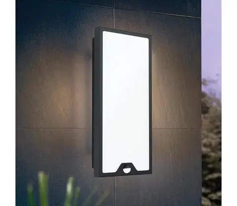 Svietidlá Eglo 99521 - LED Vonkajšie svietidlo so senzorom CASAZZA LED/16W/230V IP44 99521