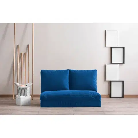 Pohovky a gauče Dvojmiestna rozkladacia pohovka Taida - Blue