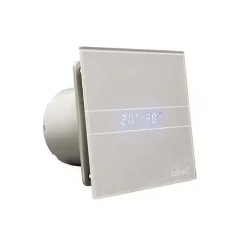 Doplnky do kúpeľne CATA - E-100 GSTH kúpeľňový ventilátor axiálny s automatom, 4W/8W,potrubie 100,strieborná 00900600