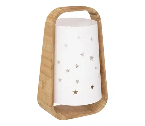 Lampy Atmosphera - Stolná lampa STARS 1xE14/40W/230V bambus 188239