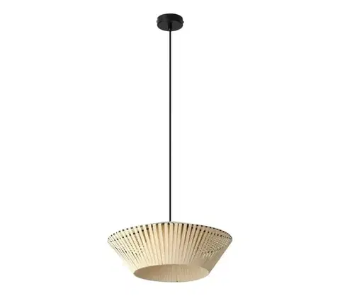 Svietidlá Osram - Závesný luster na lanku DECOR STRIPES 1xE27/10W/230V pr. 40,5 cm béžový 4058075847965