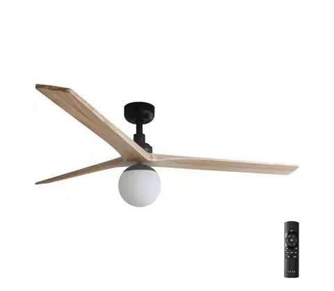 Ventilátory FARO Barcelona FARO 34282-11L - Stropný látor KLIM L 1xE27/15W/230V borovica/čierna + DO 342821B