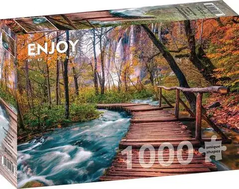 1000 dielikov Enjoy Puzzle Lesný potok v Plitviciach, Chorvátsko