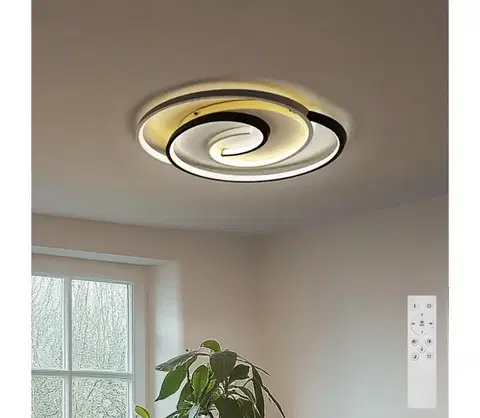Svietidlá BRILAGI - LED stmievateľné stropné svietidlo VELO XL LED/83W/230V 46,7x59,5 cm + diaľkové ovládanie BRC2242-83W/BI/CR