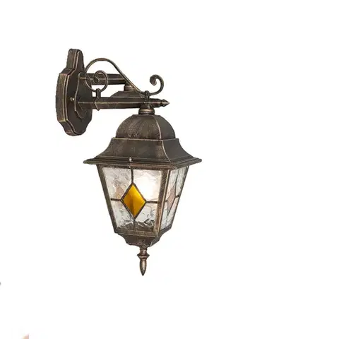 Vonkajšie nástenné svietidlá Inteligentná vintage vonkajšia nástenná lampa bronzová vrátane Wifi A60 - Antigua