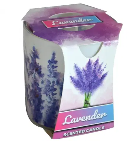 Sviečky ADMIT - Sviečka v skle Lavender