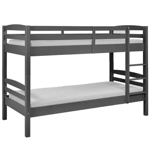 Postele pre dievčatá Poschodová Posteľ 30500268 Lavius 90x200 Sivá