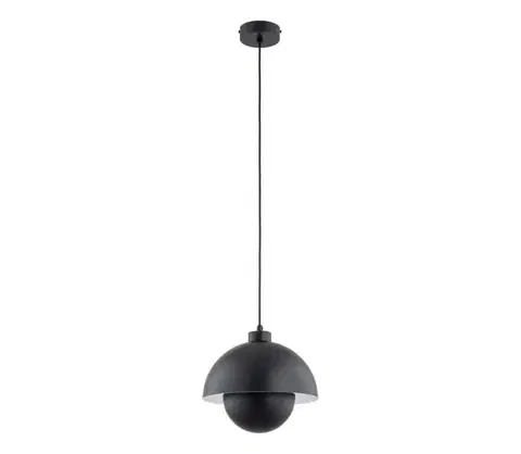 Svietidlá  Luster na lanku KUGER 1xE27/15W/230V čierna 61462
