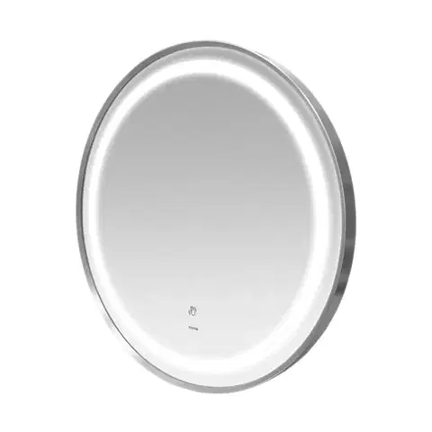 Kúpeľňové zrkadlá Mereo Zrcadlo kulaté pr. 600 mm, LED osvetlenie, pískované medzikruží CN167S