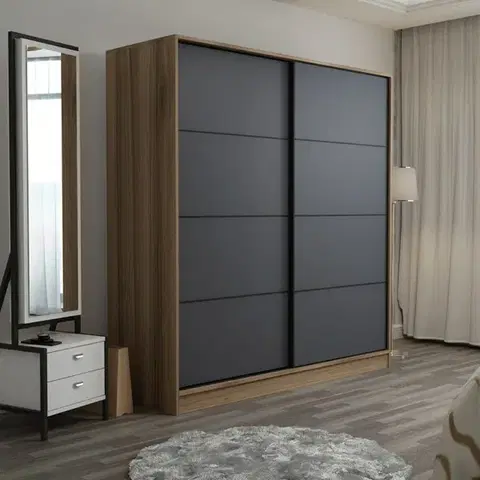 Šatňové skrine Šatníková skriňa Kale - 3975