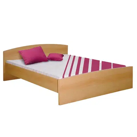 Postele Dvojlôžko 341 buk 160x200
