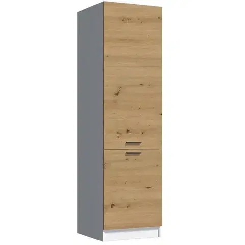 Kuchynské skrinky stojace Kuchynská skrinka Economic D60 biela/artisan