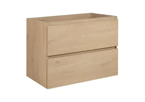 Skrinky do kúpeľne Elvisia Skrinka pod umývadlo SIMPLE Light oak | 80 cm