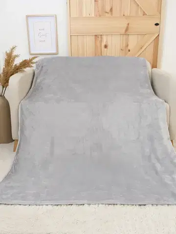Deky MKLozkoviny.sk Deka mikroplyš Exclusive 150 × 200 cm – Laura svetlo sivá