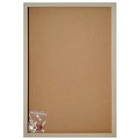 Vybavenie a dekorácie bytu Korková tabuľa 40x60x2,3cm 20B6625RM03