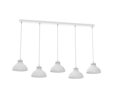 Svietidlá  Luster na lanku SVEN 5xE27/15W/230V biela 9100