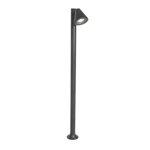 Zahradne stlpove lampy Moderný vonkajší stĺpikový svietidlo čierny 100 cm IP44 nastaviteľný - Ciara
