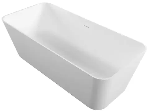 Vane POLYSAN - LEYLA voľne stojaca vaňa 170x78x55cm, rsolid surface, biela mat 92530