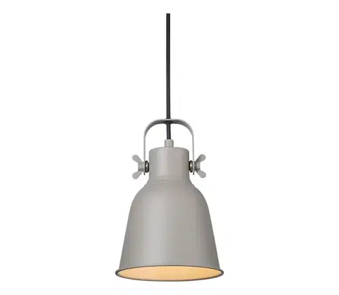 Svietidlá Nordlux - Luster na lanku ADRIAN 1xE27/25W/230V pr. 16 cm šedá 48783011