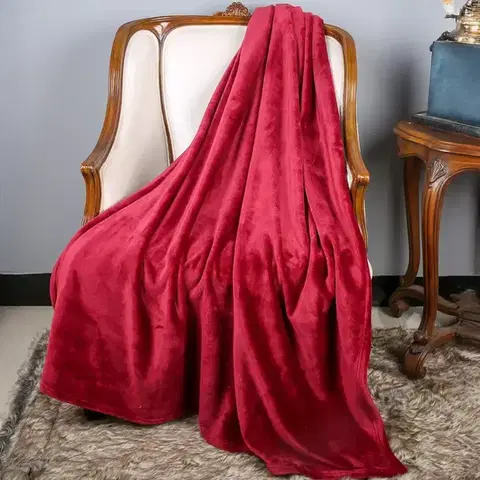 Ozdobné prikrývky Deka Laguna JDML003 170x220 cm bordová