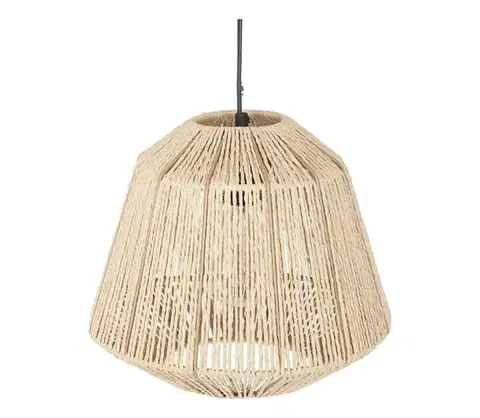 Svietidlá Atmosphera - Luster na lanku JILY 1xE27/40W/230V juta béžová 157701